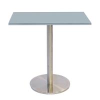 Mesa Bistrô Beta 112,50 Cm (alt) Disco Redondo Tampo Mdp Quadrado 60 Cm (larg) X 2,50 Cm (alt) Cinza - 1