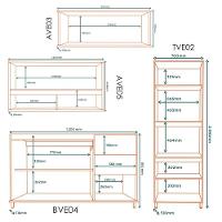 Cozinha Modulada 4 Pecas 270 Cm Vera Marrocos Off White Mxm
