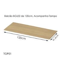 Cozinha Modulada 5 Pecas 270 Cm Mdp Glor Castanho Off White Mxm - 3