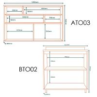 Cozinha Modulada 05 Pecas Mdf 280 Cm Tosc Freijo Off White Mxm Freijo Off White - 5