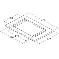 Tampo Para Balcao Cooktop 4 Bocas 80 Cm Cd413 Preto Dtall - 2
