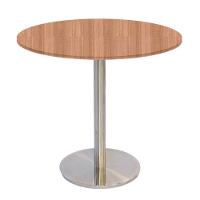 Mesa Bistrô Beta 112,50 Cm (alt) Disco Redondo Tampo Mdp Redondo 60 Cm (larg) X 2,50 Cm (alt) Noce Naturalle - 1