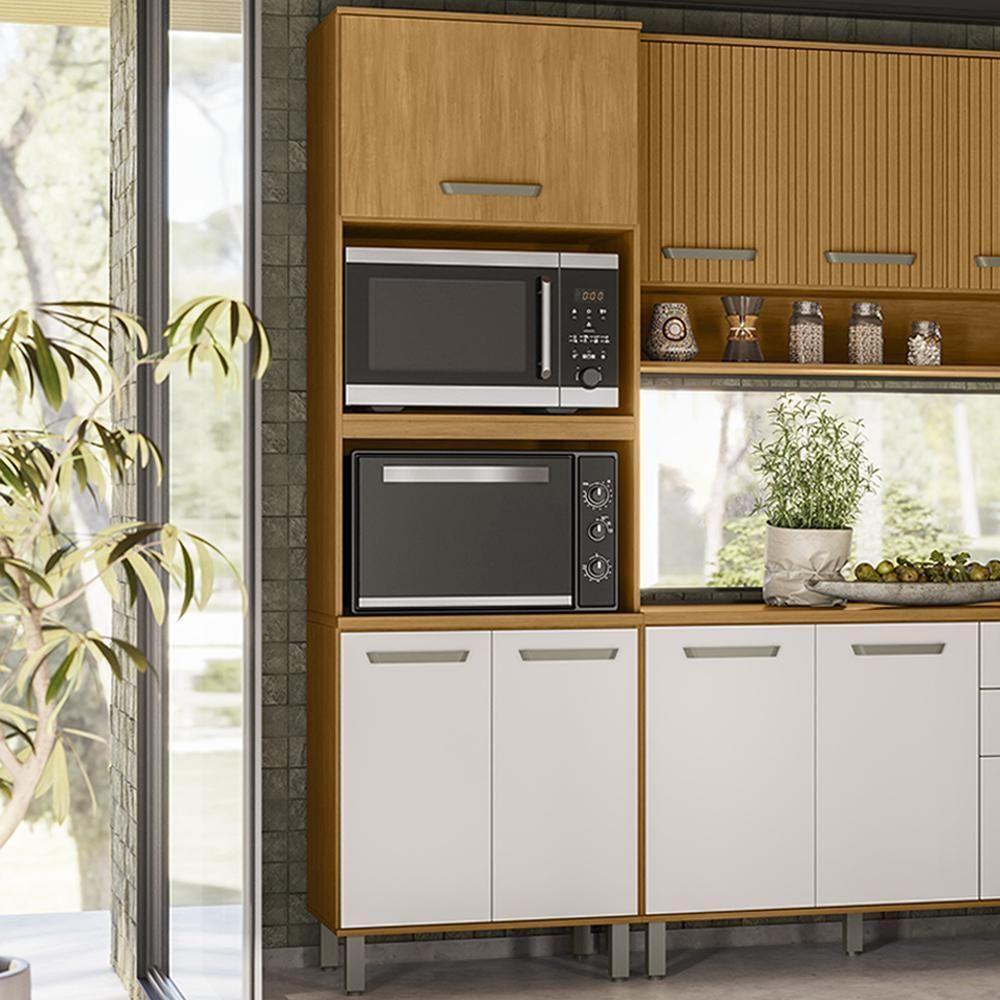 Paneleiro Torre Quente 228x70 Cm Cria J00155 Freijo Off White Pln Freijo Off White - 2