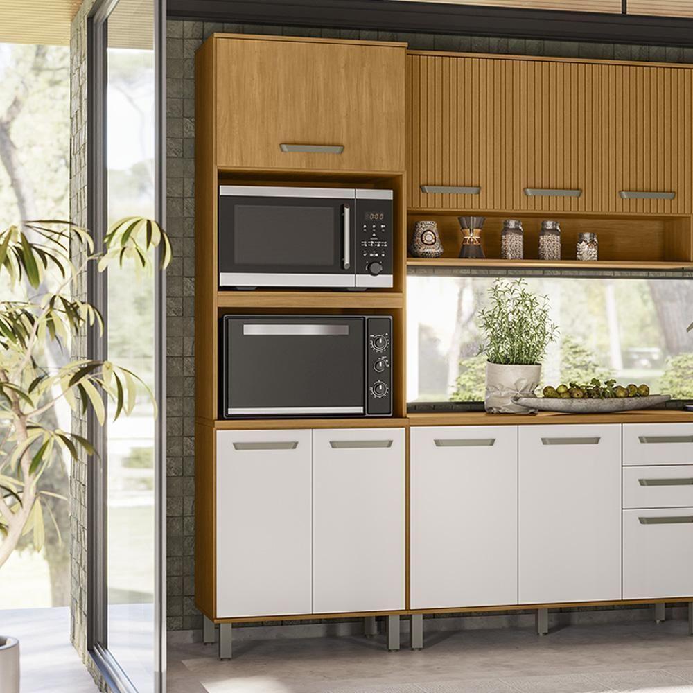 Paneleiro Torre Quente 228x70 Cm Cria J00155 Freijo Off White Pln Freijo Off White - 7