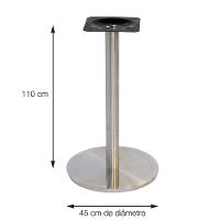 Mesa Bistrô Beta 112,50 Cm (alt) Disco Redondo Tampo Mdp Quadrado 80 Cm (larg) X 2,50 Cm (alt) Walnut - 2