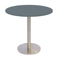 Mesa Bistrô Beta 112,50 Cm (alt) Disco Redondo Tampo Mdp Redondo 60 Cm (larg) X 2,50 Cm (alt) Grafito - 1