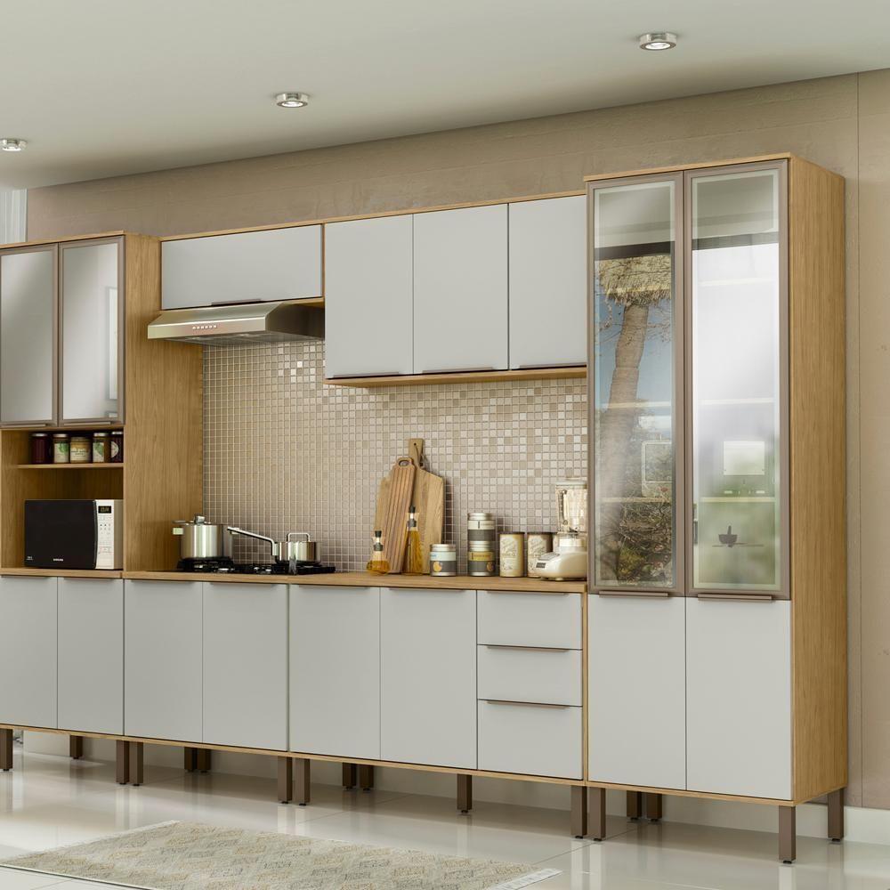 Paneleiro 2 Portas Vidro 70 Cm Vera Pve03 Marrocos Off White Mxm - 7