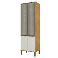 Paneleiro 2 Portas Vidro 70 Cm Vera Pve03 Marrocos Off White Mxm - 1