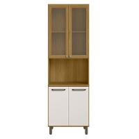 Paneleiro 4p Vidro 228x70 Cm Cria J00156 Freijo Off White Pln Freijo Off White - 1