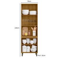 Paneleiro 4p Vidro 228x70 Cm Cria J00156 Freijo Off White Pln Freijo Off White