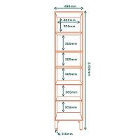 Paneleiro 1 Porta Ripada 49 Cm Mdp Glor Pgl02 Branco Neve Mxm