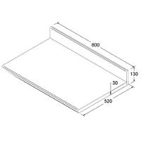 Tampo Para Balcao De Cozinha 80 Cm Cd403 Rivera Dtall Riviera - 2
