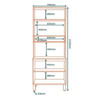 Torre Quente 3 Portas 70 Cm Glor Tgl01 Castanho Off White Mxm - 3