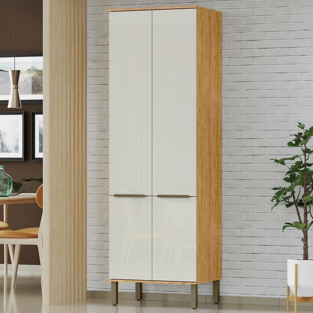 Armario Paneleiro 4 Pt 70 Cm Vera Pve02 Marrocos Off White Mxm - 2