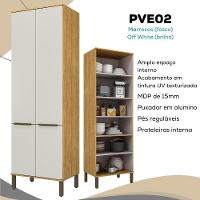 Armario Paneleiro 4 Pt 70 Cm Vera Pve02 Marrocos Off White Mxm