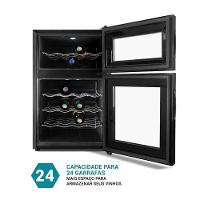 Adega Philco 69 Litros Display Digital 24 Garrafas Preto PAD24DZ Bivolt - 2