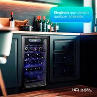 Adega De Vinhos Compressor HQ 75 Litros 24 Garrafas Preto HQ-AV24H 110V - 5