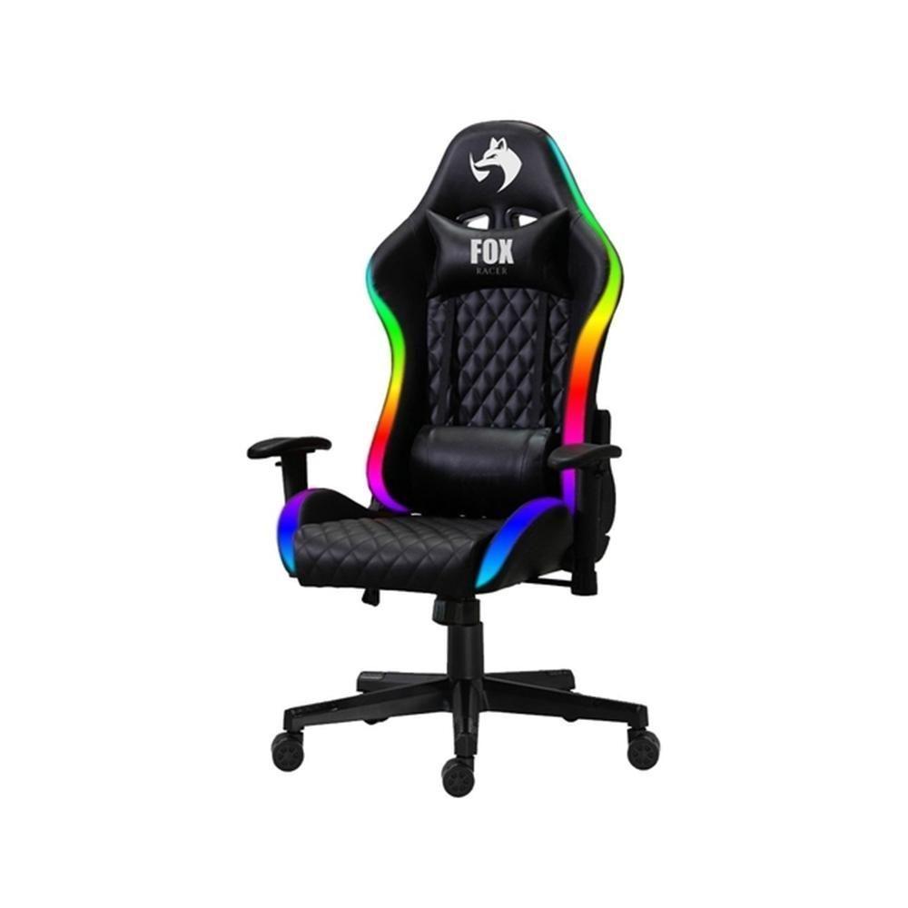Cadeira Gamer Fox Racer Rgb Com Iluminação Led Preta UT-C1583L - 1