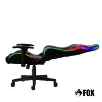 Cadeira Gamer Fox Racer Rgb Com Iluminação Led Preta UT-C1583L
