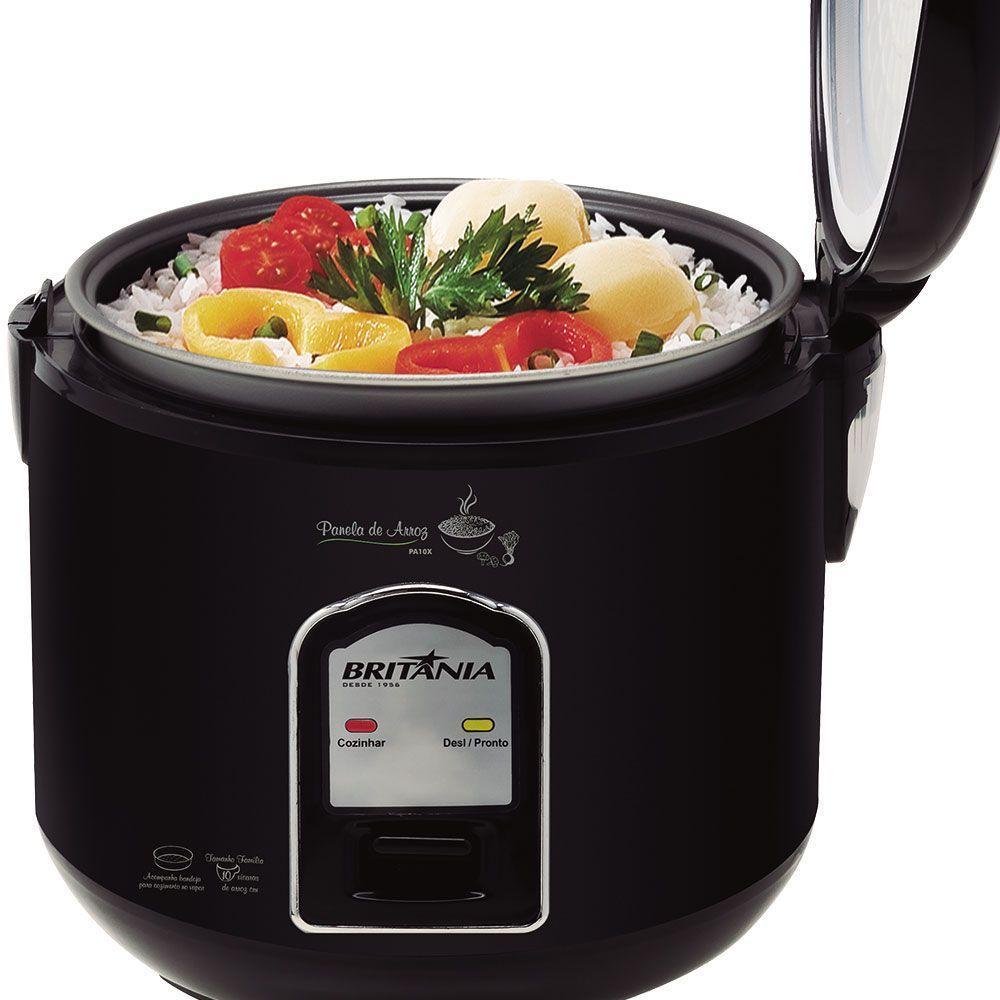Panela Eletrica De Arroz Britania Pa5p 5 Xicaras 220v Preta - 3