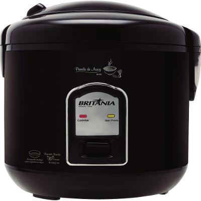 Panela Elétrica de Arroz Britânia PA5P 1,2L com Tampa Vedada Antiaderente Preta 220V