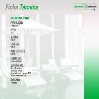 Poltrona Roma Para área Externa De Alumínio E Fibra Sintética Preto-verde