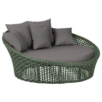 Chaise Hungria Pintura Preta Corda Náutica E11 Trama Verde