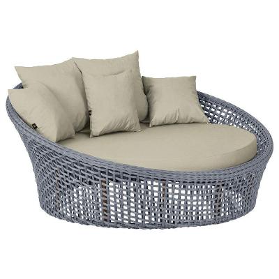 Chaise Hungria Pintura Marrom Corda Náutica E7 Trama Prata