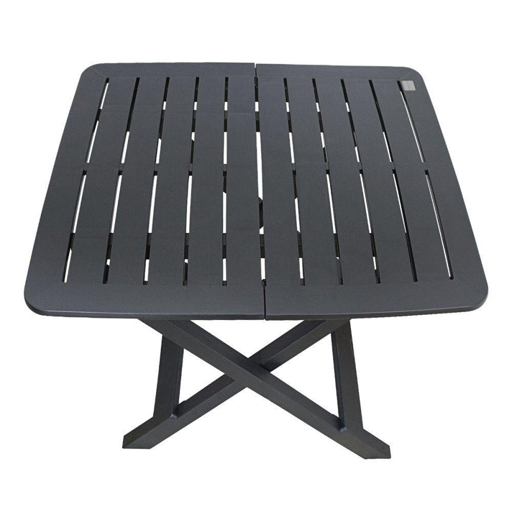 Mesa Quadrada Dobrável Preta Plástico 68x79x72cm Compacta - 4