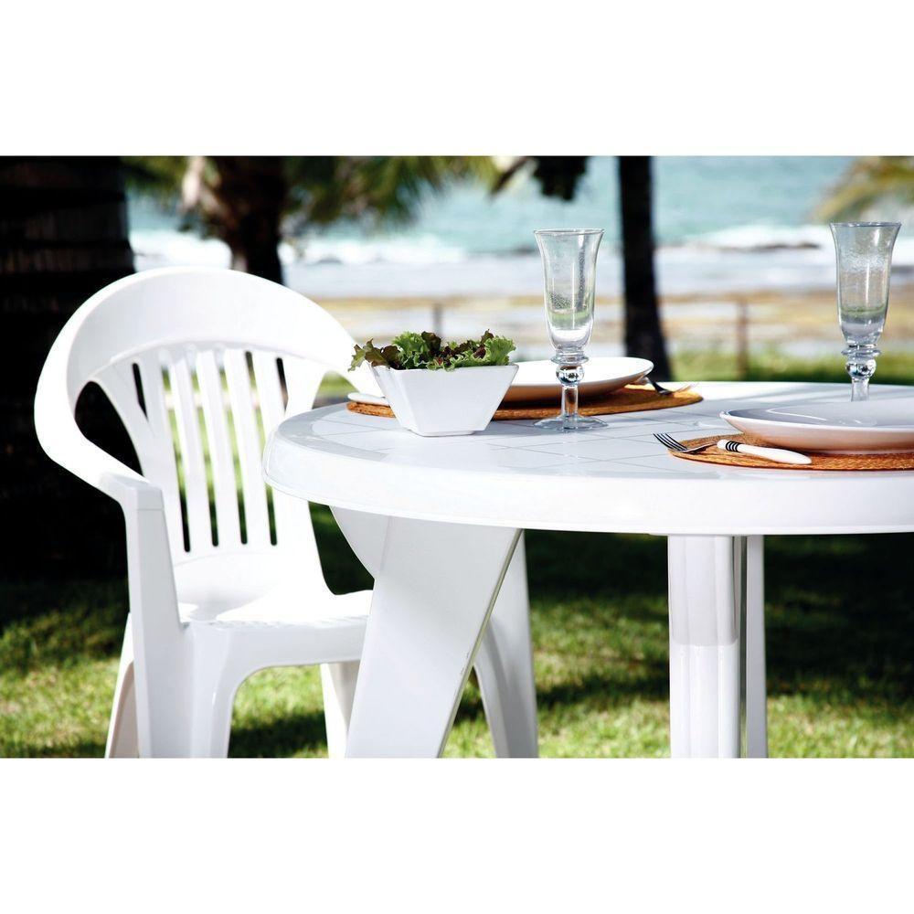Mesa Tramontina Acapulco Em Polipropileno Branco Tramontina - 4