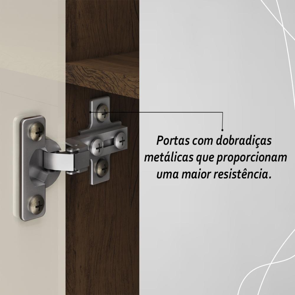 Multiuso 2 Portas Line - Imbuia-champanhe Imbuia-champanhe - 7