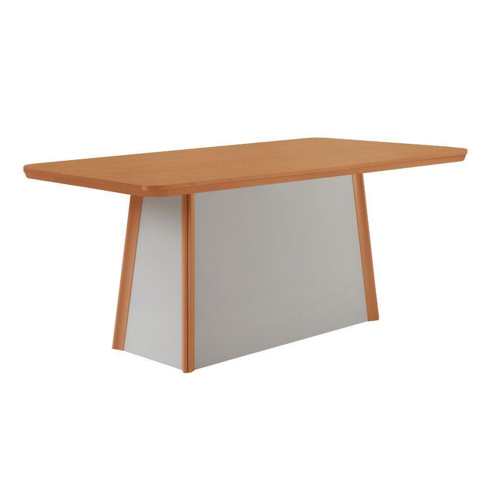 Mesa De Jantar Diane 180cm Tampo Mdf Canto Copo Naturalle/off White - 1