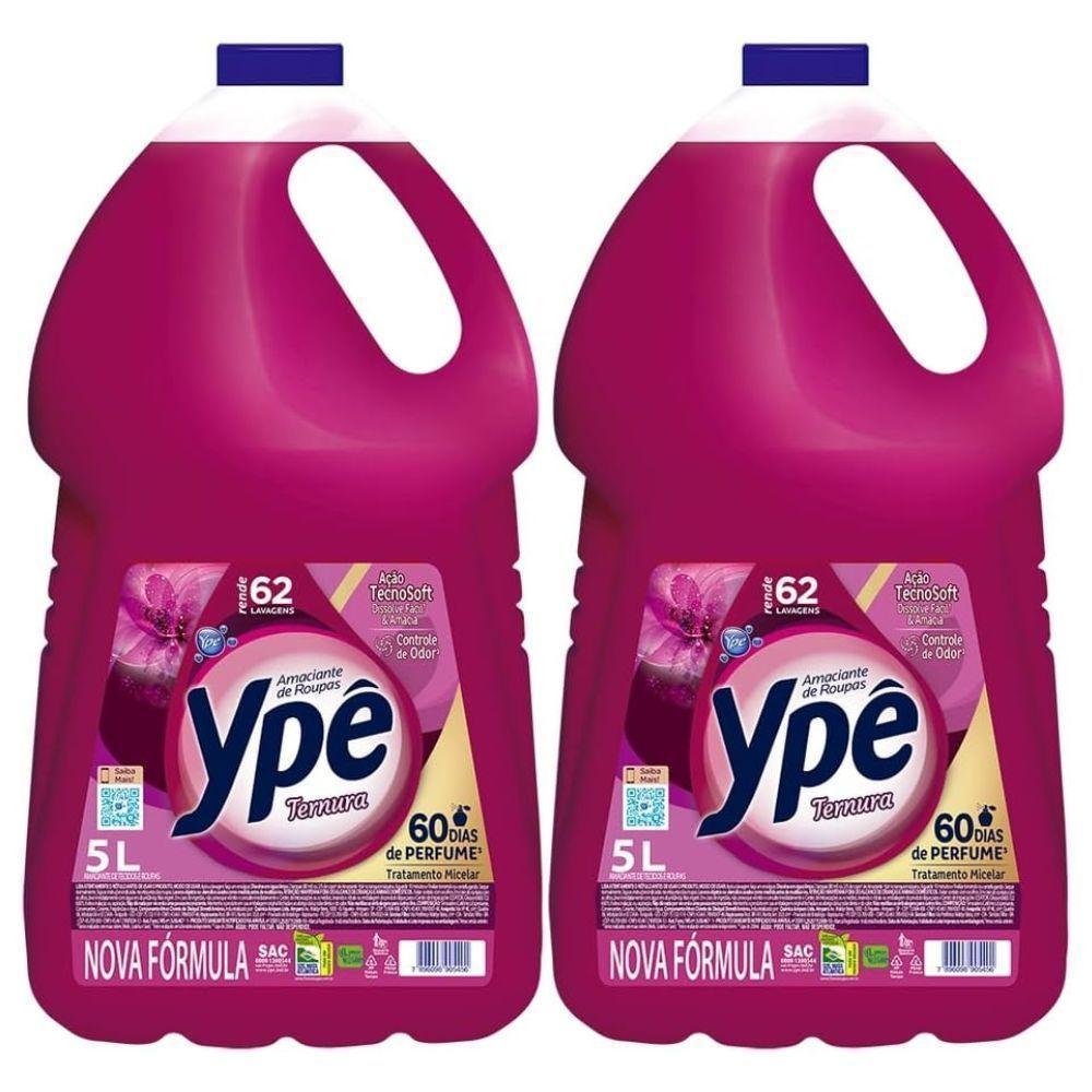 Kit 2 Amaciante De Roupas Tradicional Ypê Ternura 5l - 1