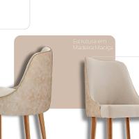 Sala De Jantar Mesa Selene 135cm Madeira Tampo Laminado Linho Off/ Milano/ Imbuia Nat. - 3