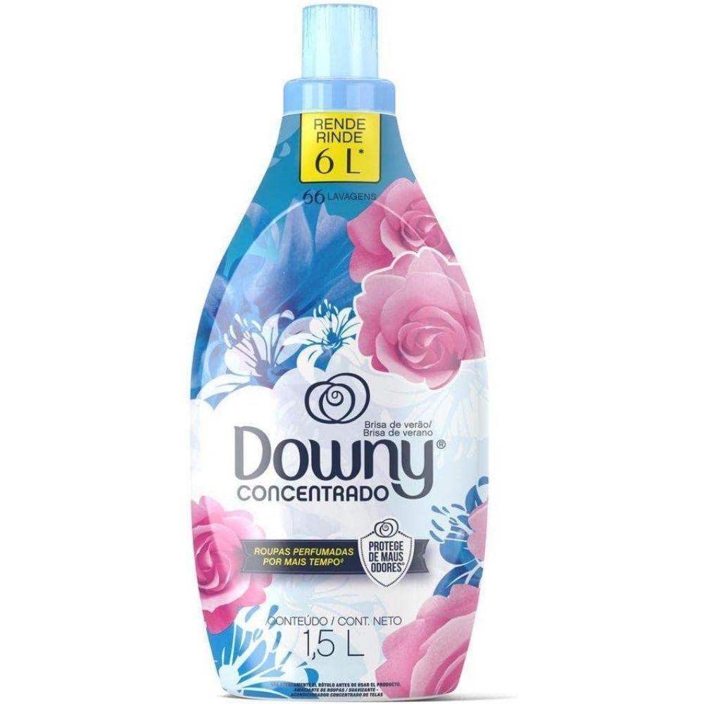 Kit Com 2 Amaciante Concentrado Brisa De Verão Downy 1,5l - 2