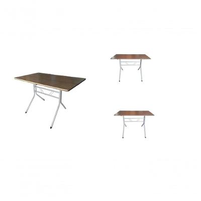 Kit 3 Mesas Moema 120x70 Imbuia Base Branca