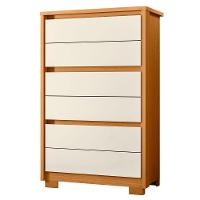 Cômoda Para Quarto 6 Gavetas Mdp Duo Cinamomo/off White - 1