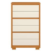 Cômoda Para Quarto 6 Gavetas Mdp Duo Cinamomo/off White