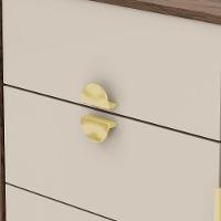 Cômoda Sapateira 4 Gavetas Clarabella Imbuia Fendi - 7