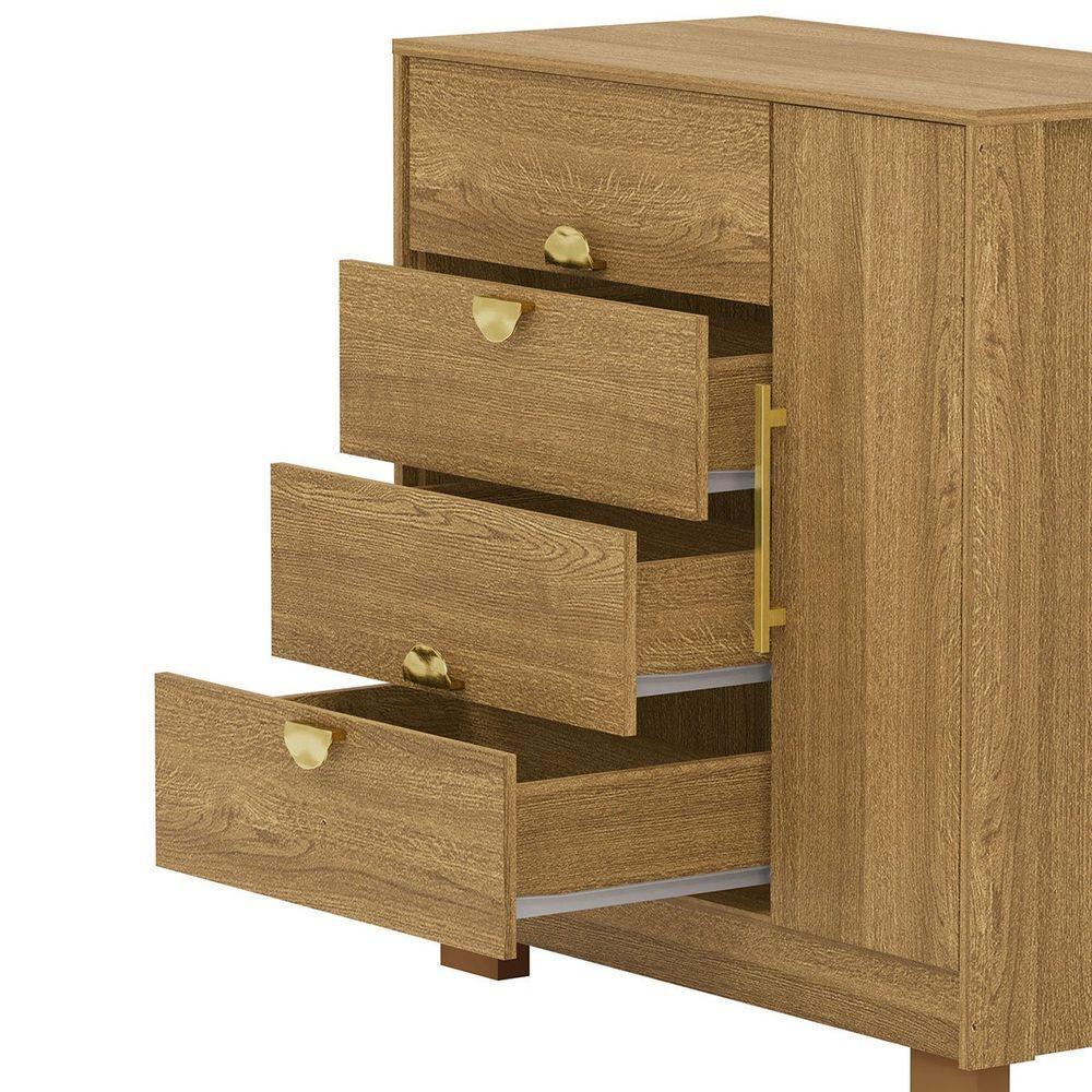 Cômoda Sapateira 4 Gavetas Clarabella Nature - 6