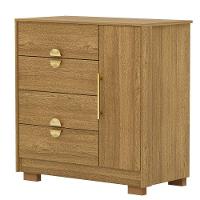 Cômoda Sapateira 4 Gavetas Clarabella Nature - 1