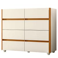 Cômoda Aparador 8 Gavetas Com Tampo Estilo Bandeja Eternity Off White/cinamomo - 1