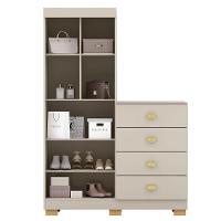 Cômoda Guarda-roupa Com 4 Gavetas E 5 Prateleiras Cristine Fendi - 5