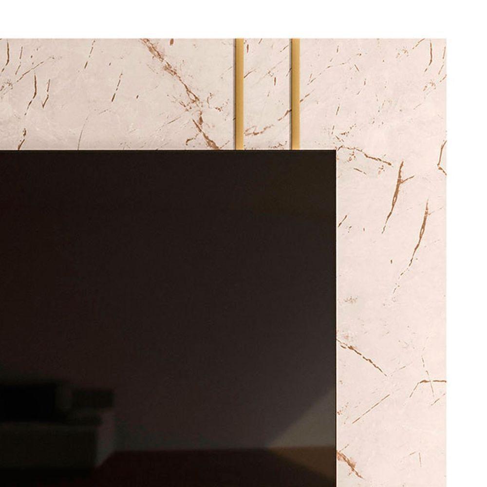 Home Theater Para Tv 75 Polegadas Com 2 Gavetas New ártemis Calacata Off White - 5