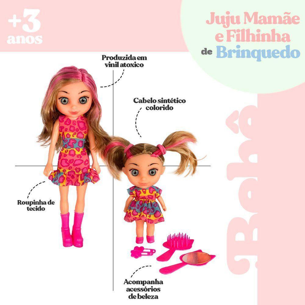 Boneca Juju Mommy Mamãe E Filhinha Com Acessórios - 6