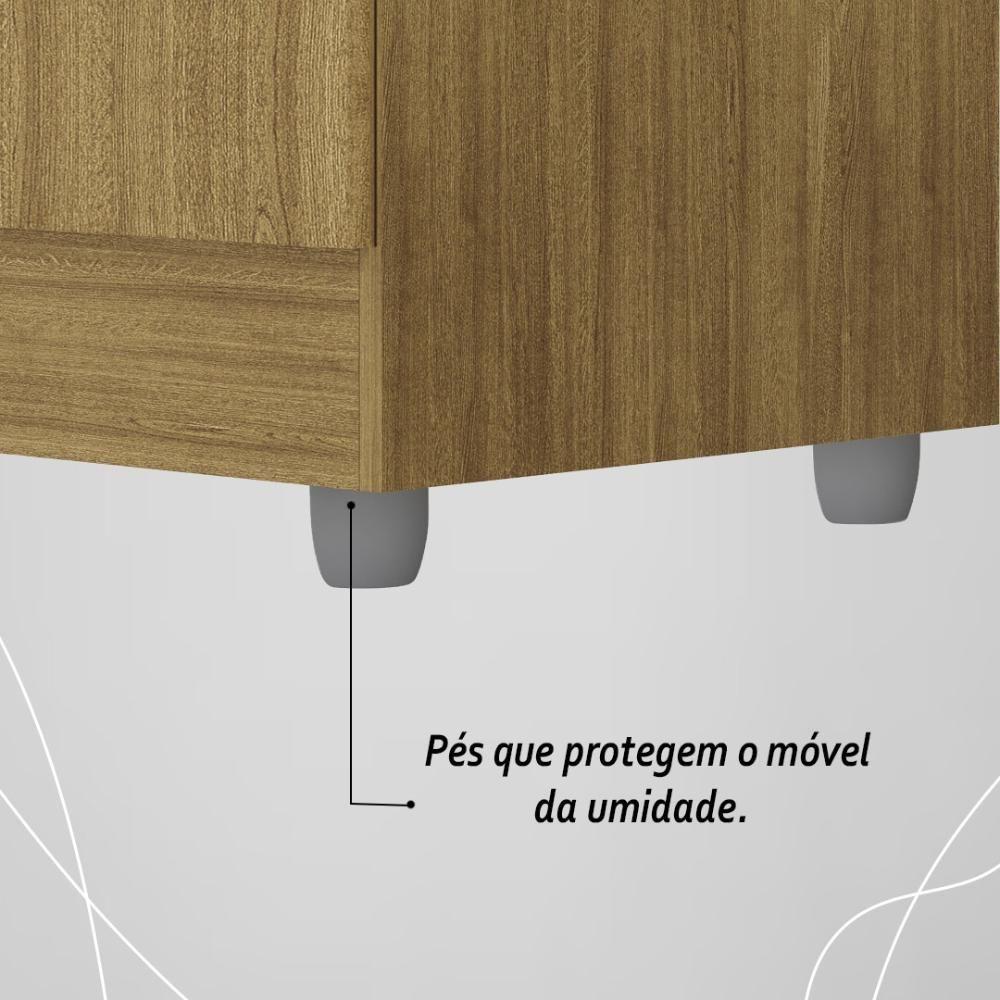 Guarda Roupa Solteiro 4 Portas 2 Gavetas Exemplar Plus - Nature Nature - 8