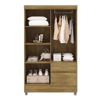 Guarda Roupa Solteiro 4 Portas 2 Gavetas Exemplar Plus - Nature Nature - 3