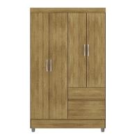 Guarda Roupa Solteiro 4 Portas 2 Gavetas Exemplar Plus - Nature Nature - 5