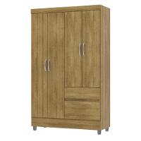 Guarda Roupa Solteiro 4 Portas 2 Gavetas Exemplar Plus - Nature Nature - 9