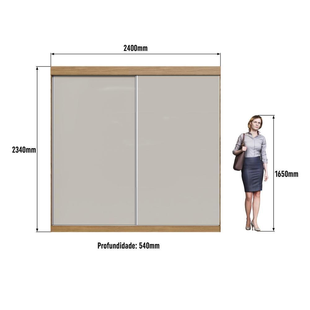 Guarda Roupa 2 Portas De Correr 4 Gavetas Rp5240 Decibal - 6